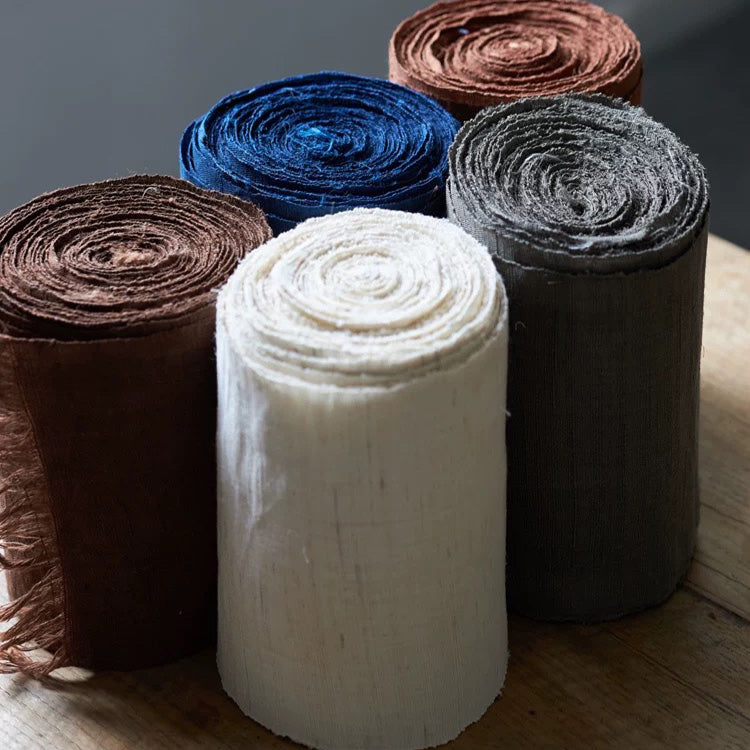 Cozy Cloud - Handmade Natural ramie long table runner