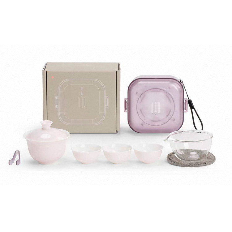 Cozy Corner - Unique design Gaiwan tea set with case