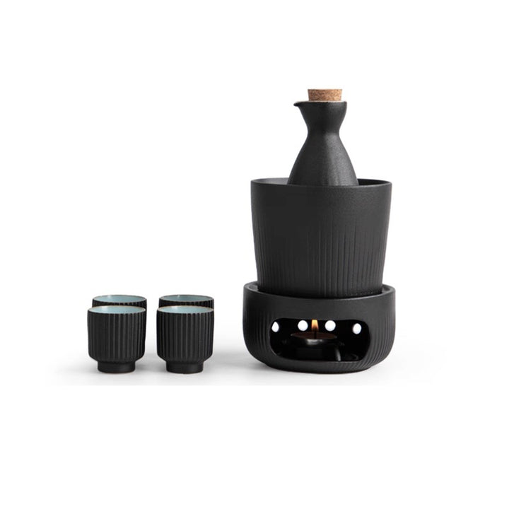 the best sake set with stovetop warmer