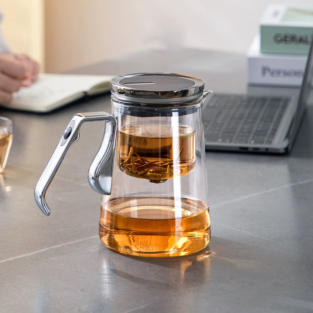 lazy glass teapot