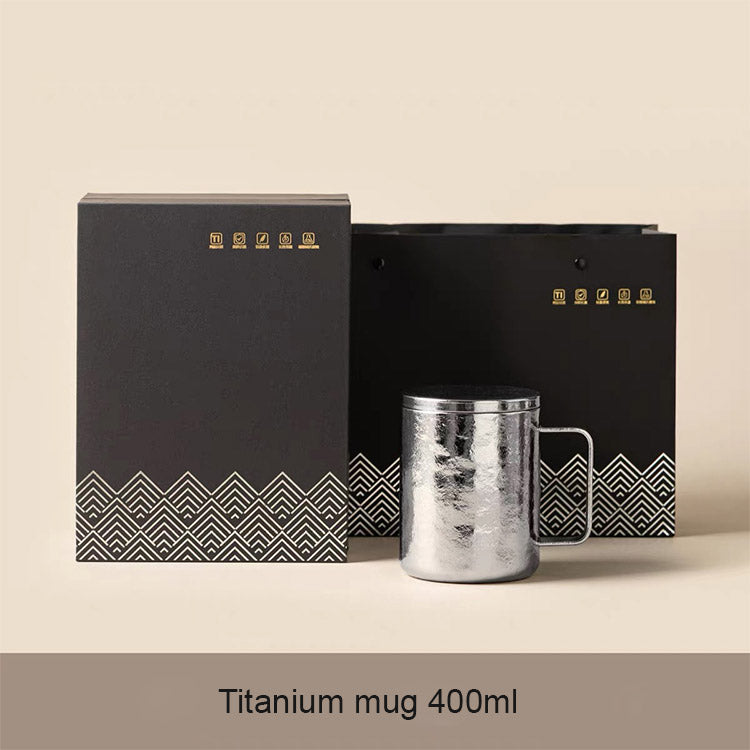 Unbreakable - Black Titanium tea infuser mug with lid