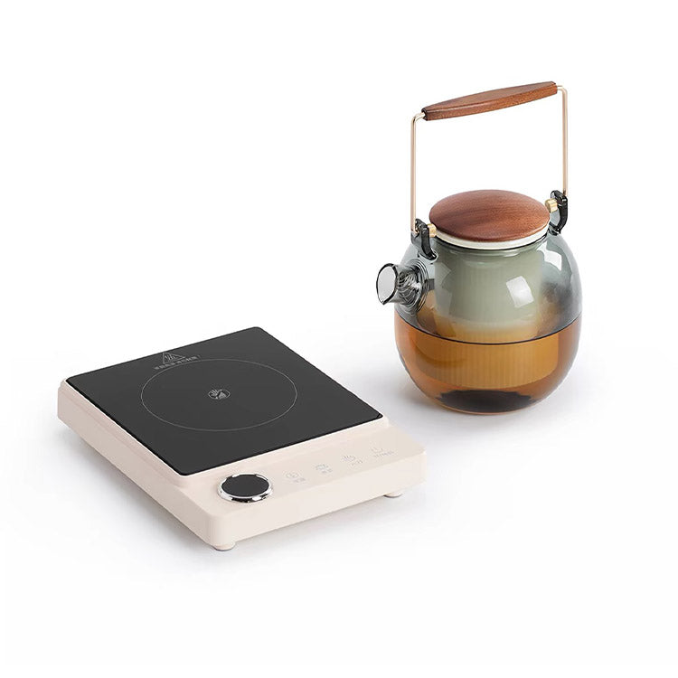 Half seen - Modern Glass tea kettle with Electric stove