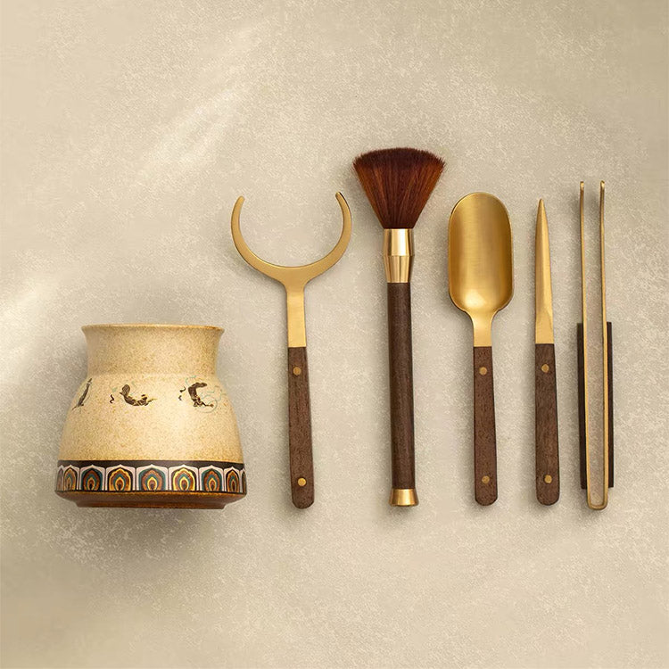 Flying Apsaras - Chinese Tea Ceremony Six Gentlemen Tea Tool Set