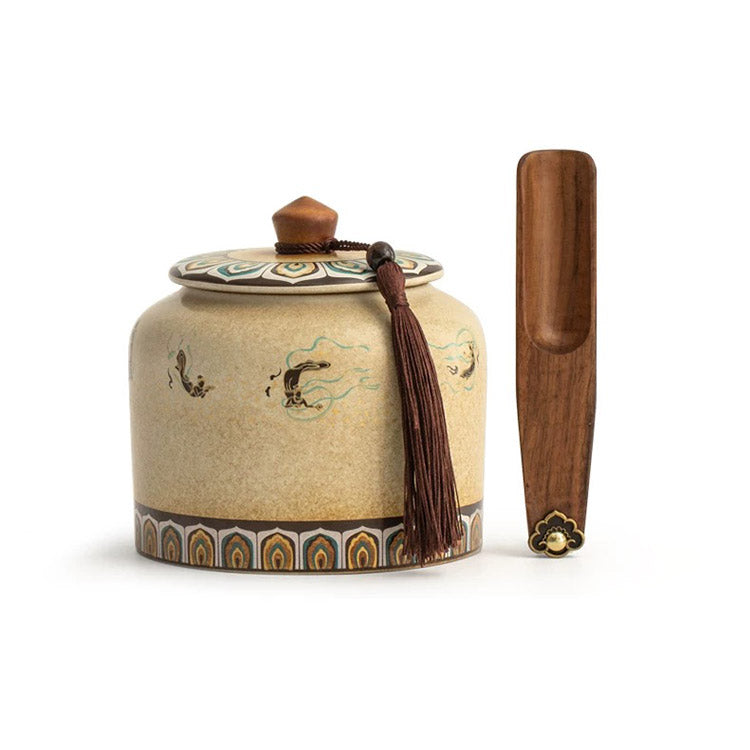 Flying Apsaras - Mogao Grottoes handmade tea container