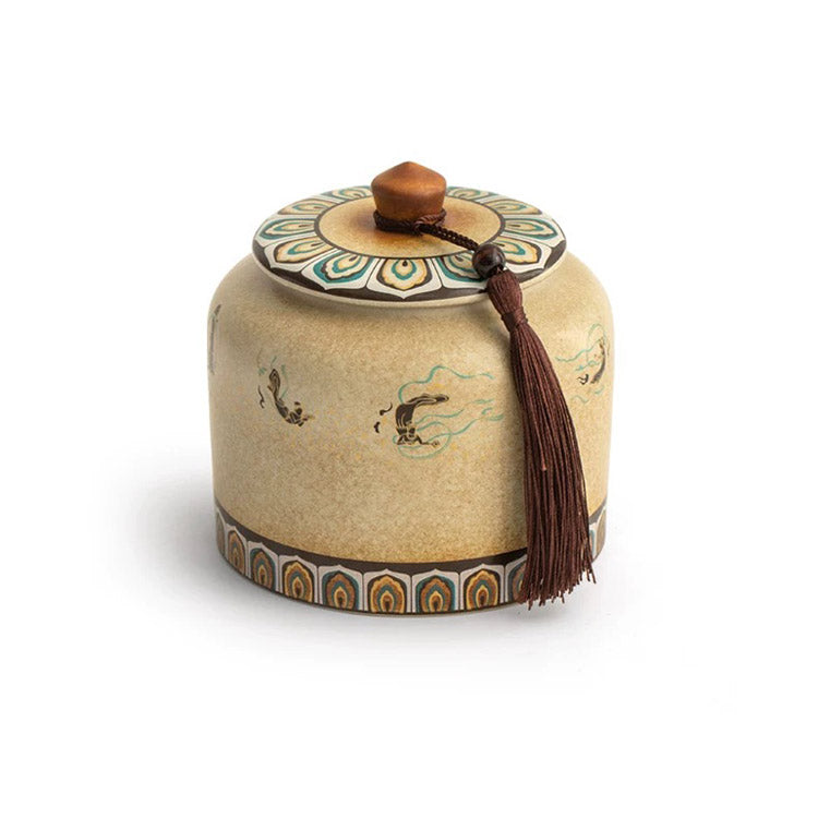 Flying Apsaras - Mogao Grottoes handmade tea container