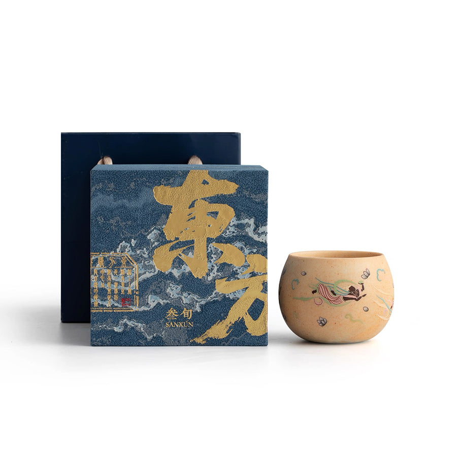 Dance with the flow - Handmade Chinese Gaiwan tea set
