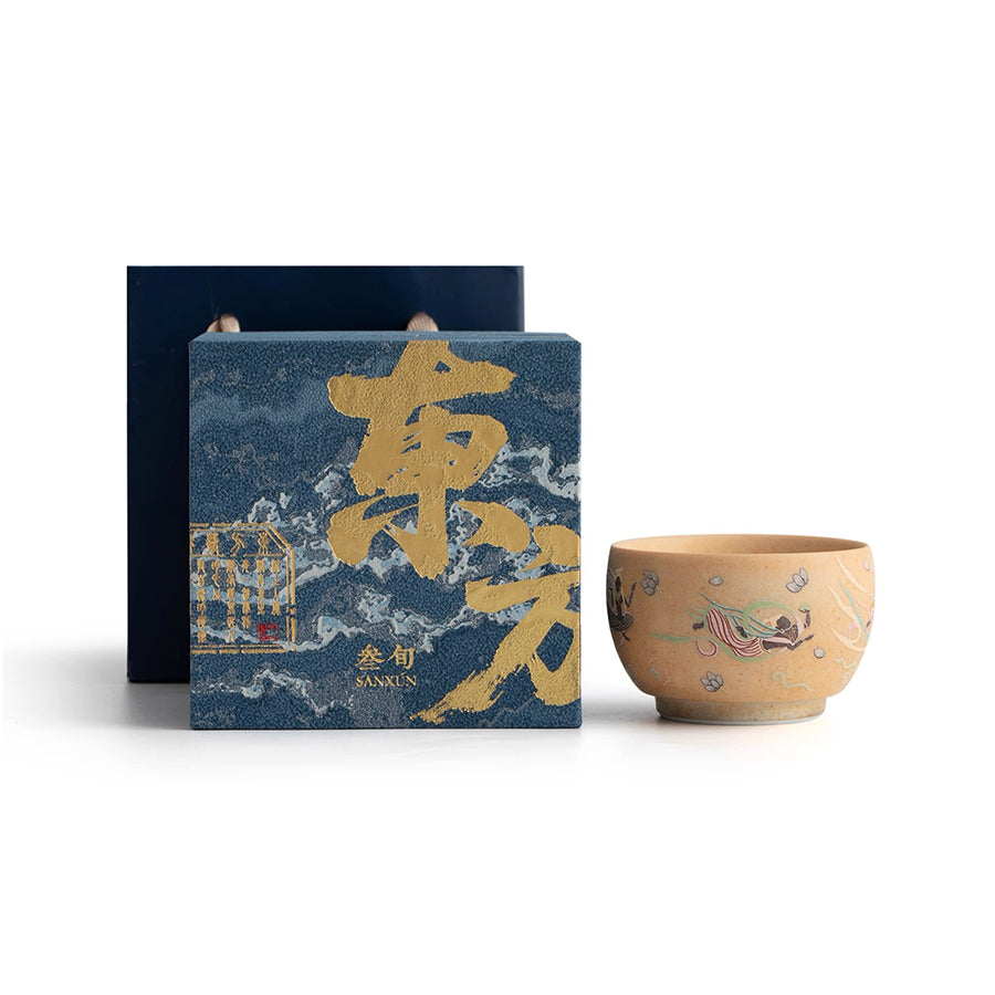 Dance with the flow - Handmade Chinese Gaiwan tea set