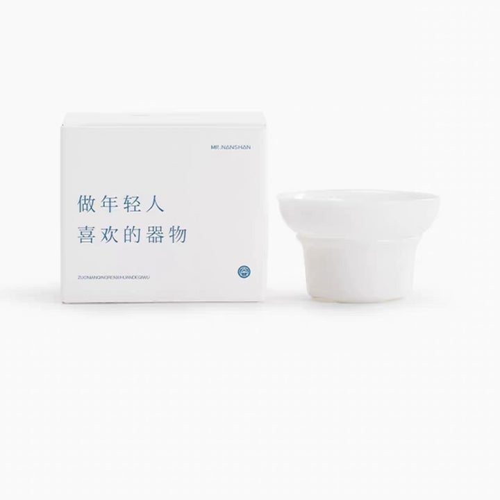 Ruobai - White ceramic Sancai Gaiwan tea set