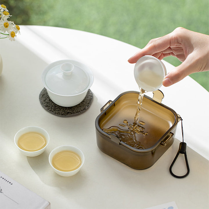 Cozy Corner - Unique design Gaiwan tea set with case
