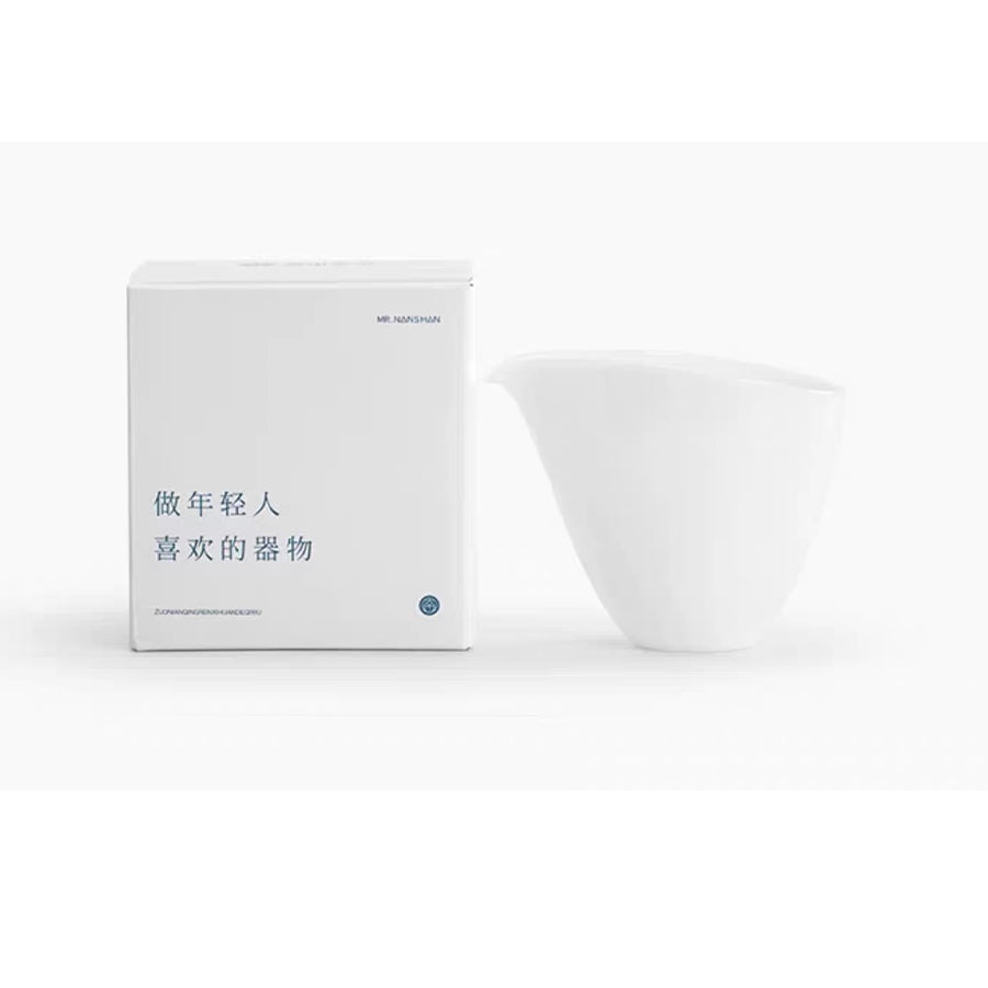 Ruobai - White ceramic Sancai Gaiwan tea set