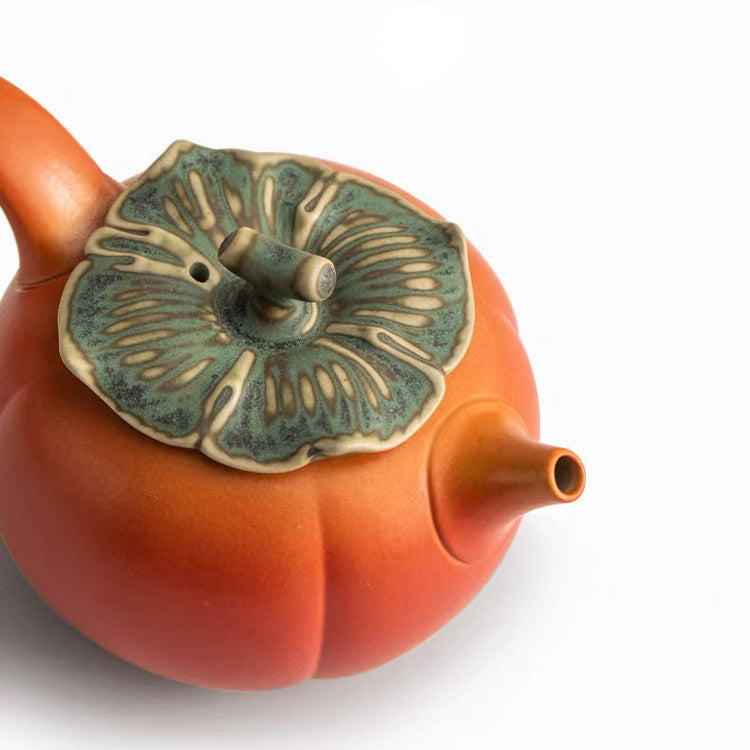 Surrender - 7 pcs Persimmon kungfu tea set with tray