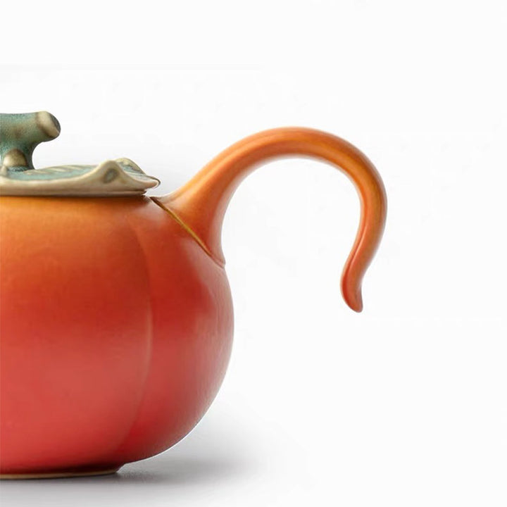 Surrender - 7 pcs Persimmon kungfu tea set with tray