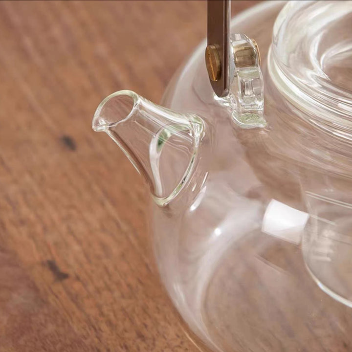 The zen seeker - Boho glass kettle with warmer