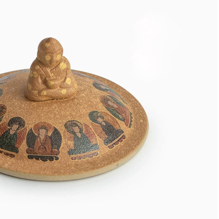 Thousand Buddha - Handmade portable tea set for couple - Teaware Space