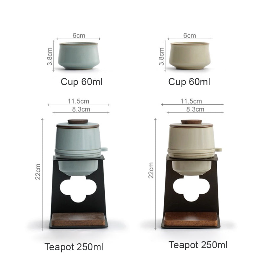 Strolling Clouds  - Semi-automatic glass and ruware tea and coffee maker