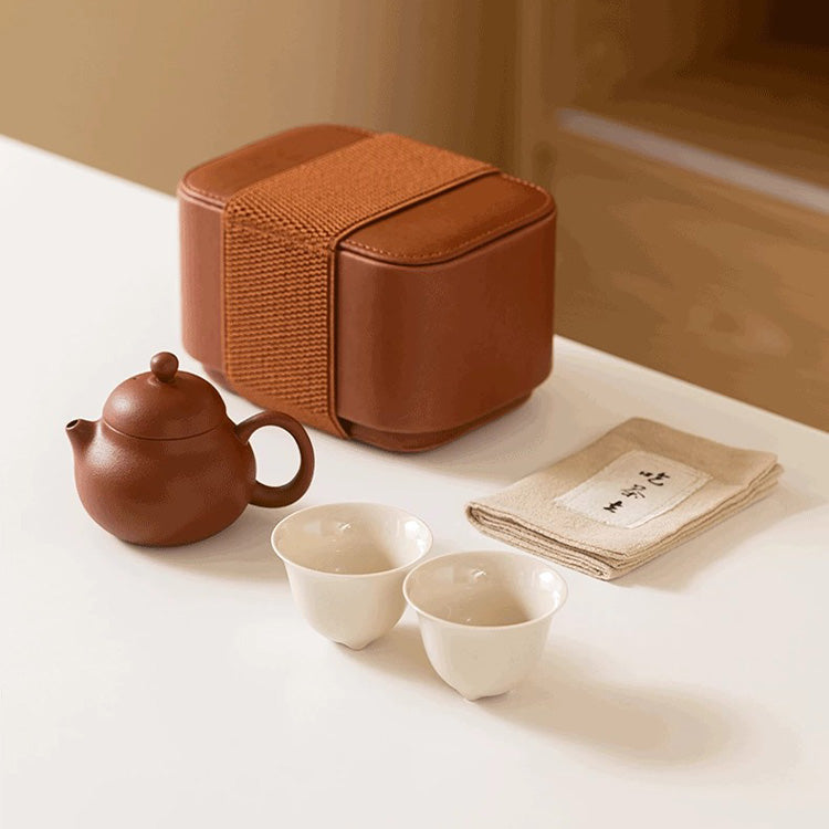 Zen of Tea | Travel Zisha teapot set for two - Teaware Space