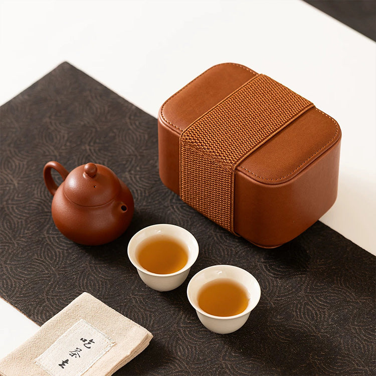 Zen of Tea | Travel Zisha teapot set for two - Teaware Space