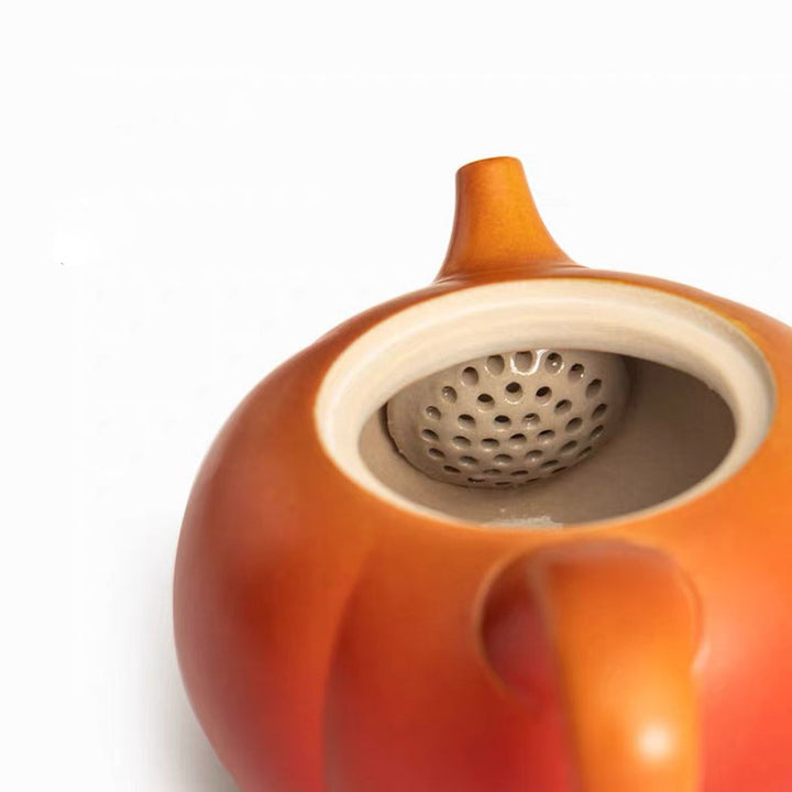 Surrender - 7 pcs Persimmon kungfu tea set with tray