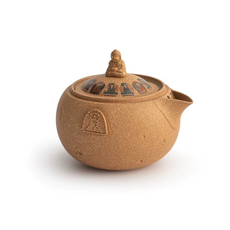 Thousand Buddha - Handmade portable tea set for couple - Teaware Space