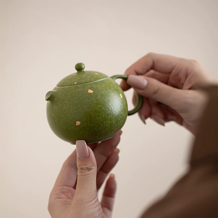 Green tangerine - Handmade 170ml teapot - Teaware Space