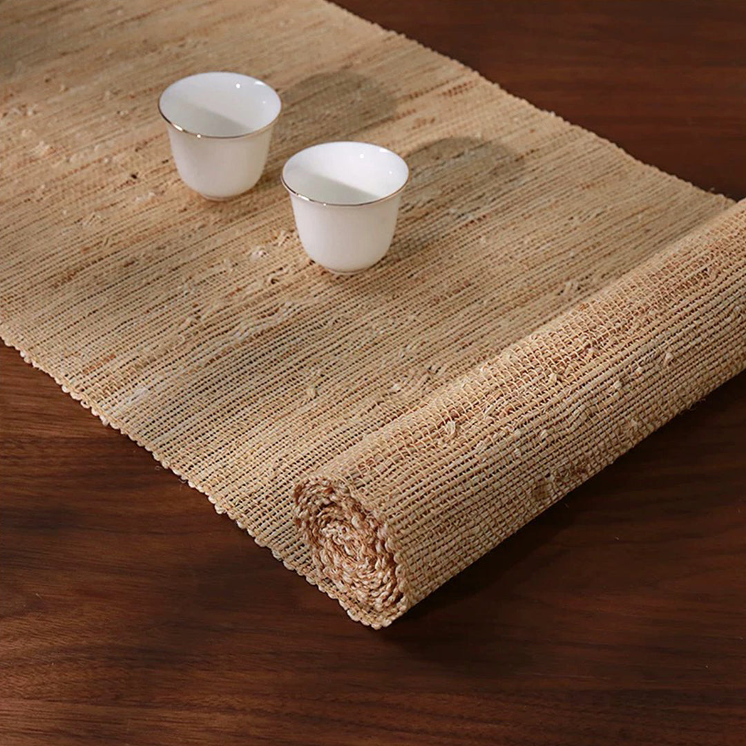 Custom Size Christmas long table runner |  Hand-braided rustic Linen Table cloths | dining decor | Housewarming gift - Teaware Space