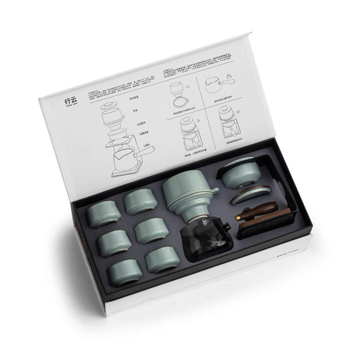 Strolling Clouds  - Semi-automatic glass and ruware tea and coffee maker