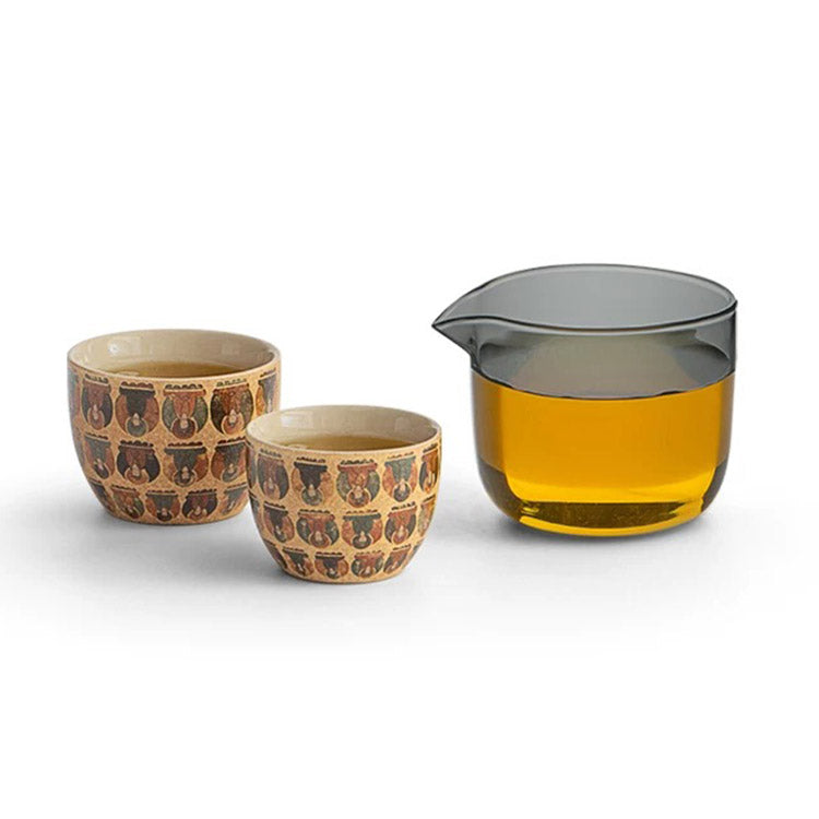 Thousand Buddha - Handmade portable tea set for couple - Teaware Space