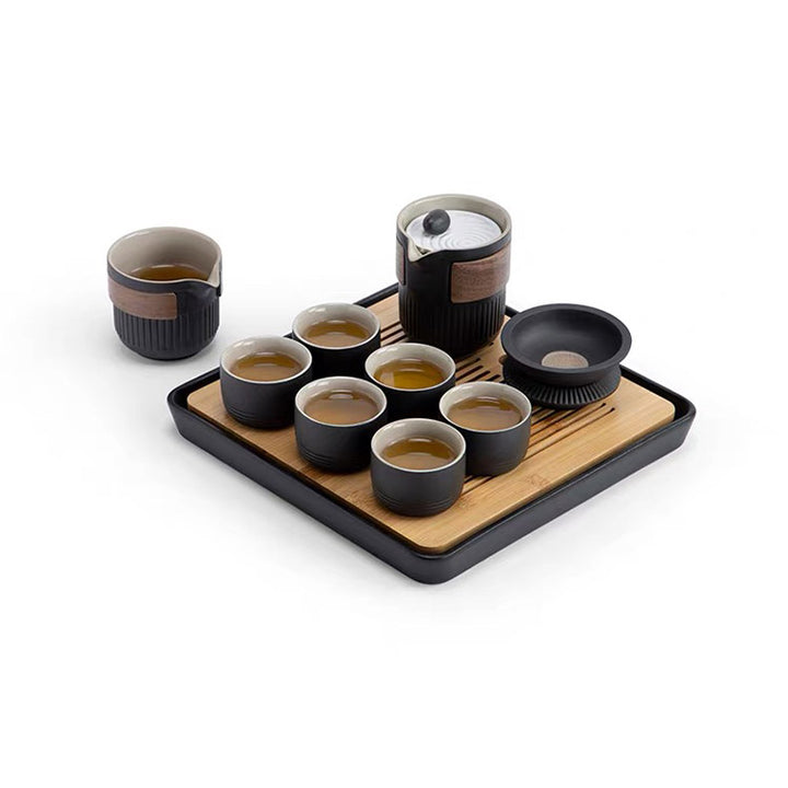 The Dry Landscape Garden - Personalized kungfu tea set with tray
