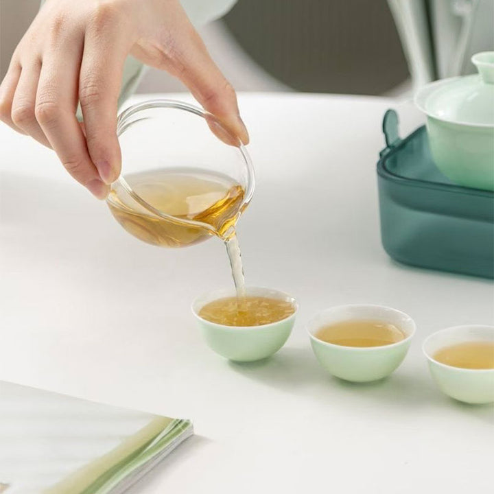 Cozy Corner - Green Gaiwan tea set with mini tray