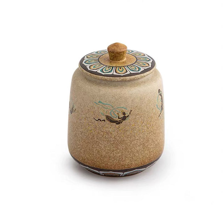 Flying Apsaras - Mogao Grottoes handmade tea tin