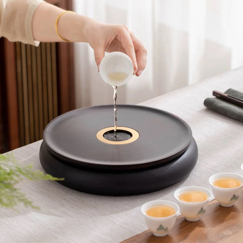 Wishful Thinking - Round bamboo tea tray - Teaware Space