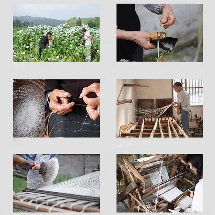 Invisible - Handmade Ramie Linen pendant lamp for tea/coffee space