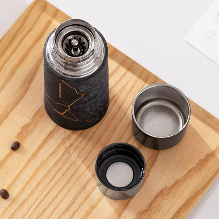 Ink Rock - Black Titanium Thermos 14oz