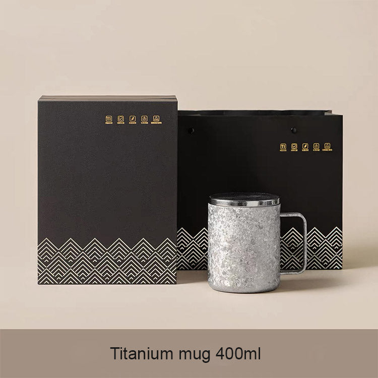 Unbreakable - Black Titanium tea infuser mug with lid