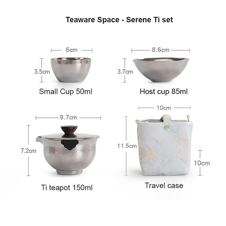 Serene  - Luxury Titanium travel tea set