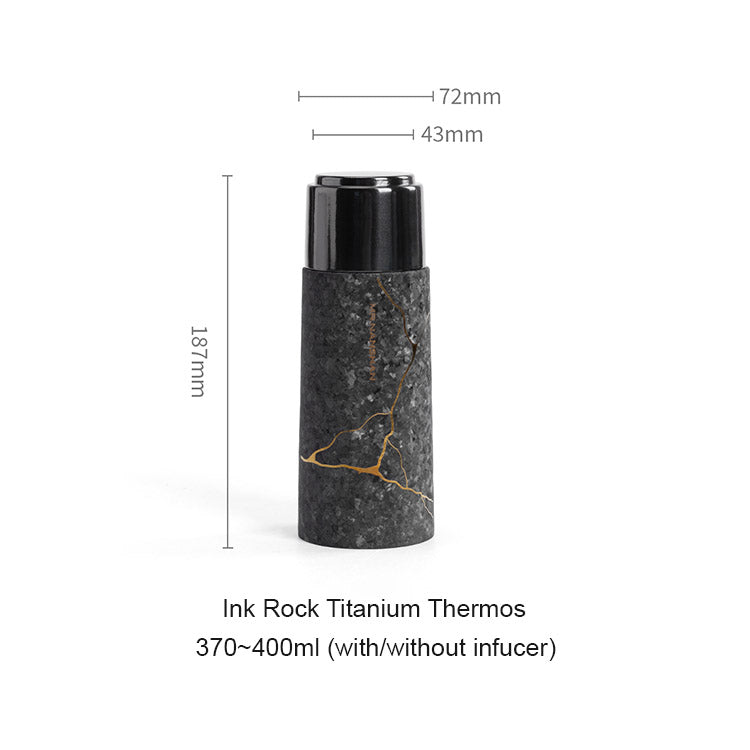 Ink Rock - Black Titanium Thermos 14oz