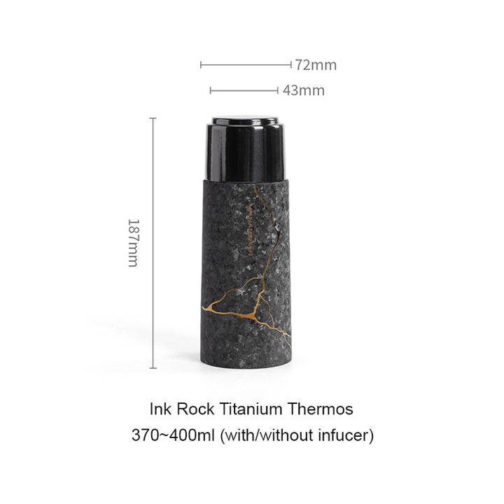 Ink Rock - Black Titanium Thermos 14oz