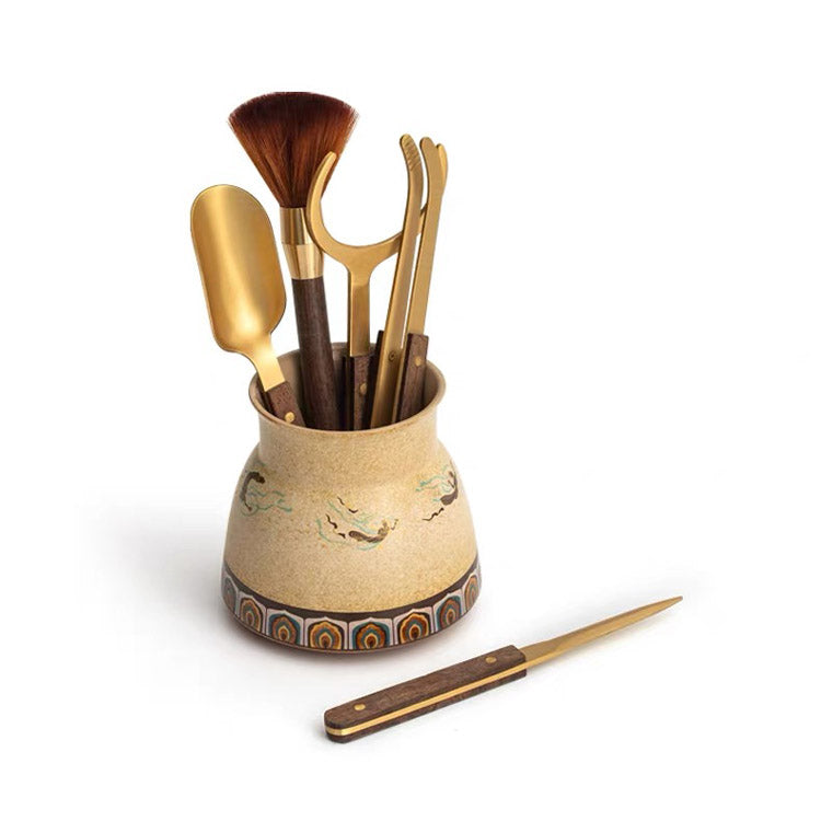 Flying Apsaras - Chinese Tea Ceremony Six Gentlemen Tea Tool Set