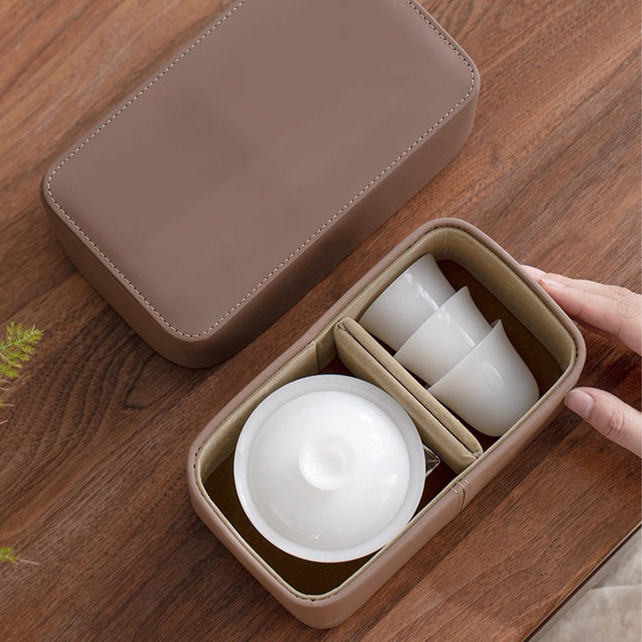 all in one gaiwan tea set  for camping 