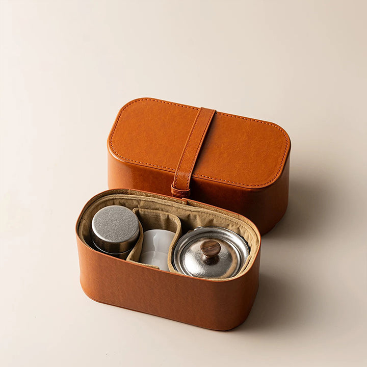 Essence | Titanium Gaiwan Tea Set with tea tin