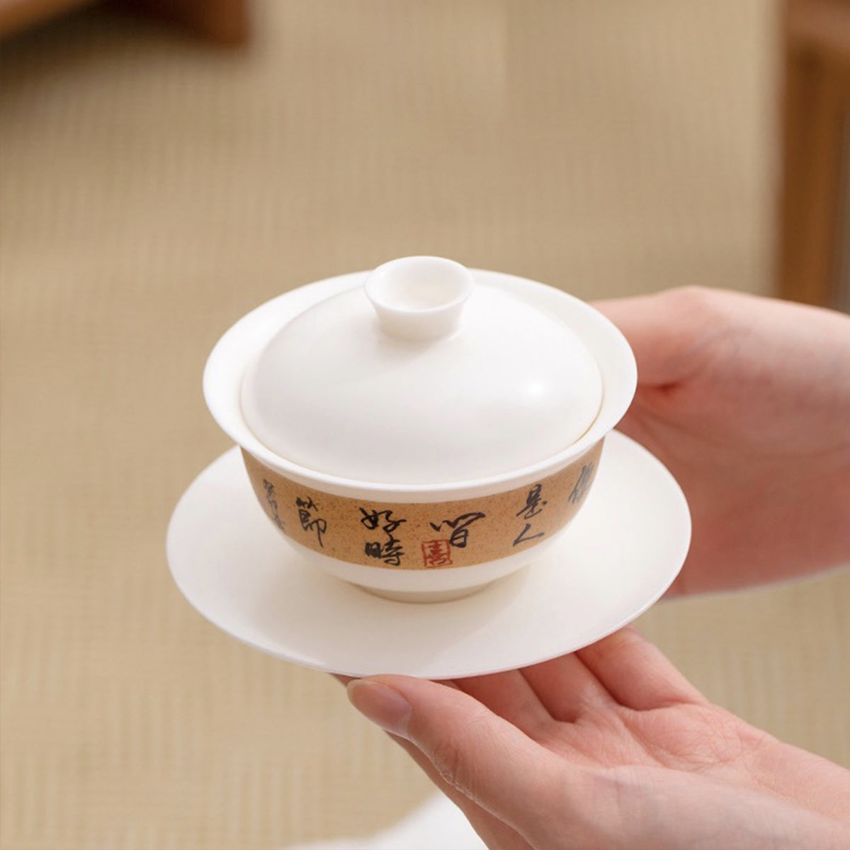 Handmade Kungfu Gaiwan tea set | Gift for him - Teaware Space