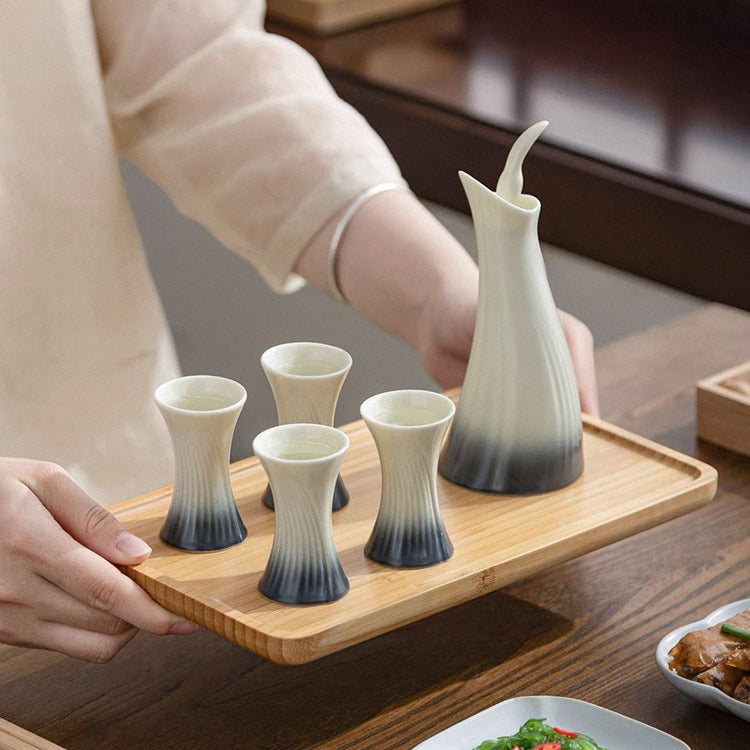 The Dance of Obsession - Handmade ceramic sake set