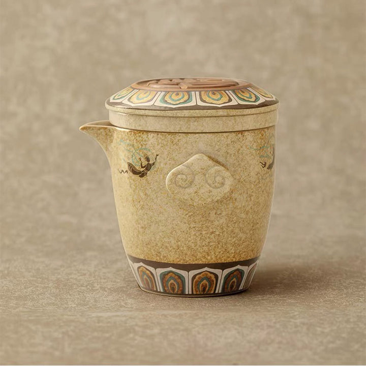 Flying Apsaras - Dunhuang portable tea set for two