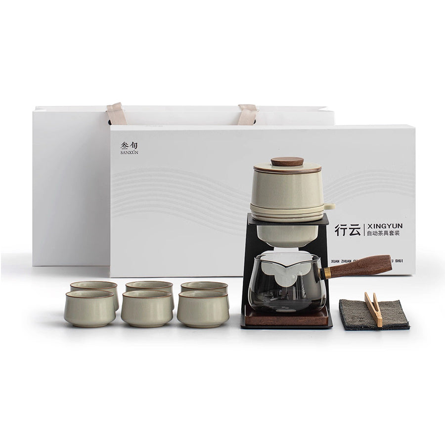 Strolling Clouds  - Semi-automatic glass and ruware tea and coffee maker