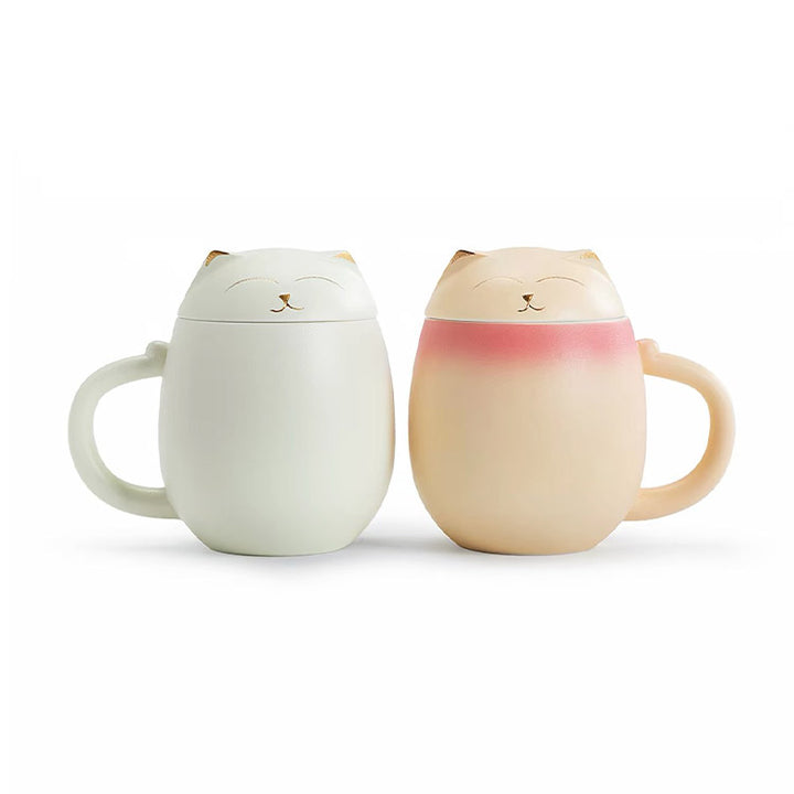 The Daily Meow - Personalized orange cat infuser mug