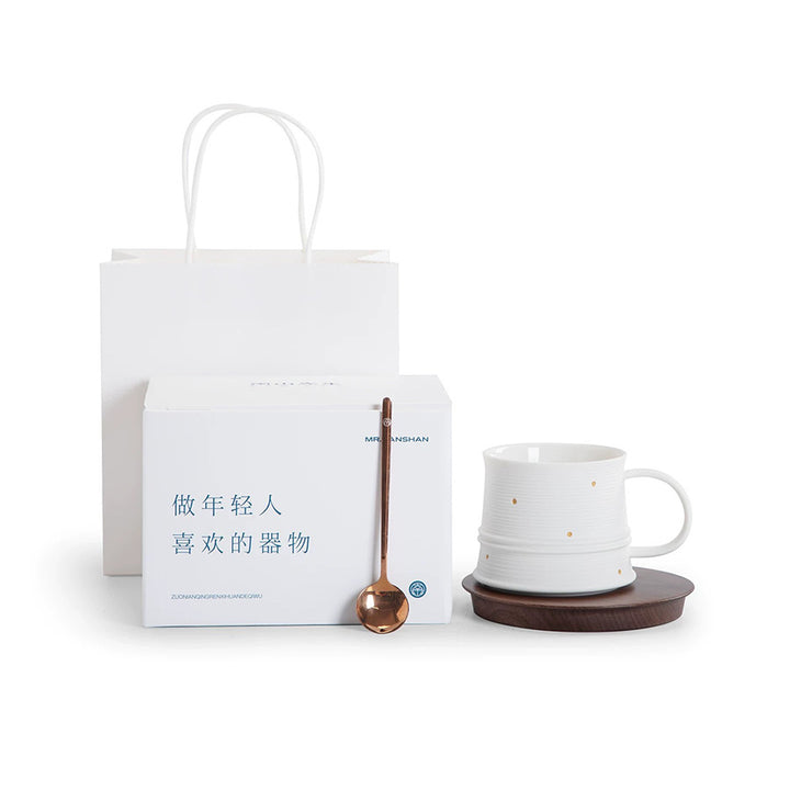 Shanti - ceramic latte mug with saucer