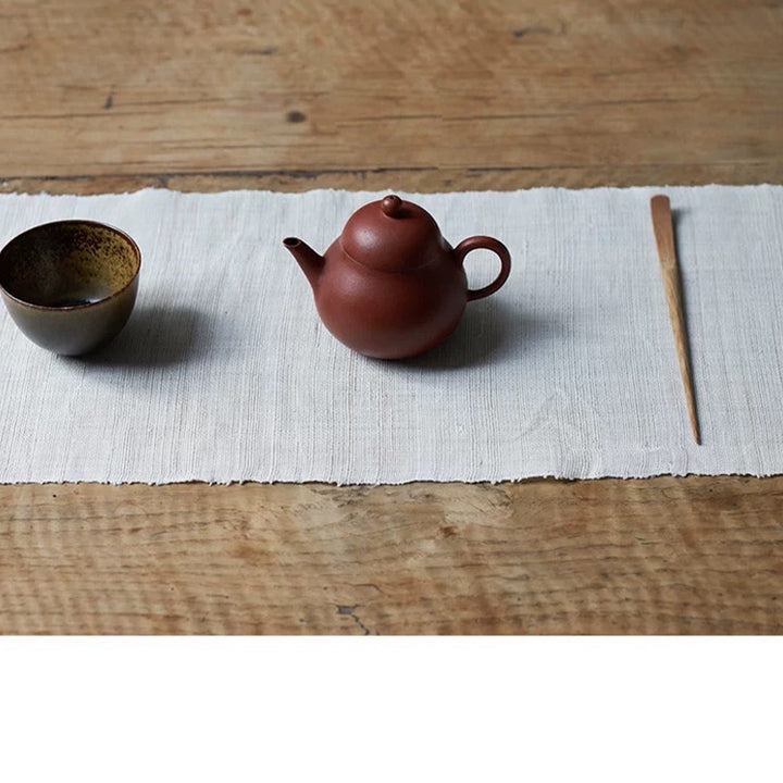 Cozy Cloud - Handmade Natural ramie long table runner