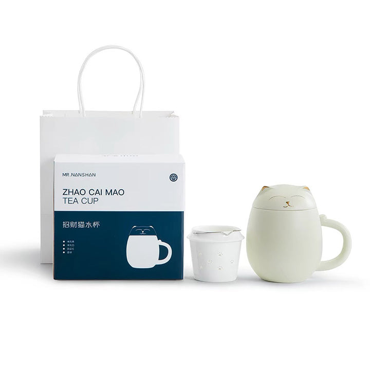The Daily Meow - Personalized orange cat infuser mug
