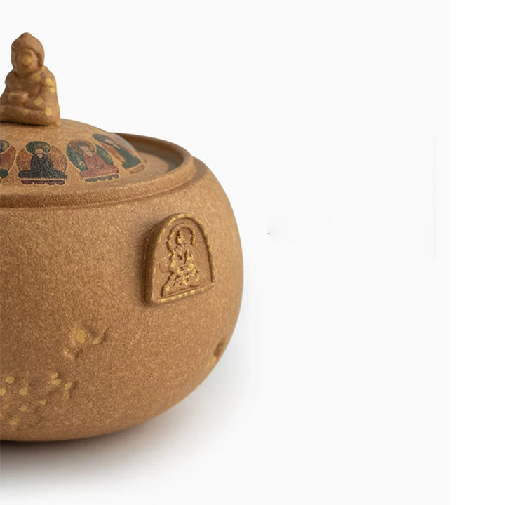 Thousand Buddha - Handmade portable tea set for couple - Teaware Space