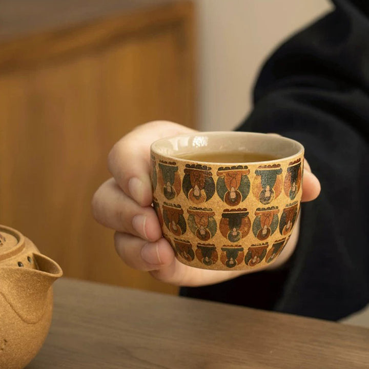 Thousand Buddha - Handmade portable tea set for couple - Teaware Space